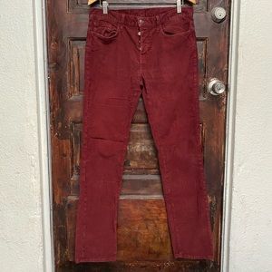 vince corduroy 5 pocket button fly jeans
